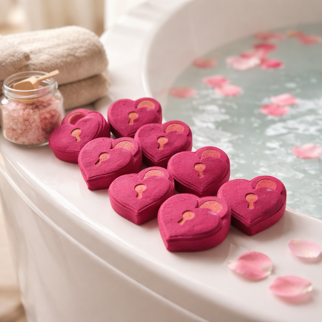 Heart Lock  Bath Bomb Neroli Scented