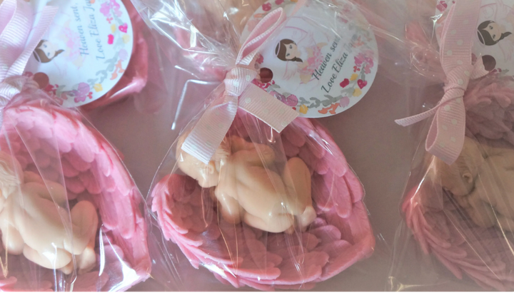 10 Baby Angel  Soap Favors - Baptism Favor,  Baby Shower Favor