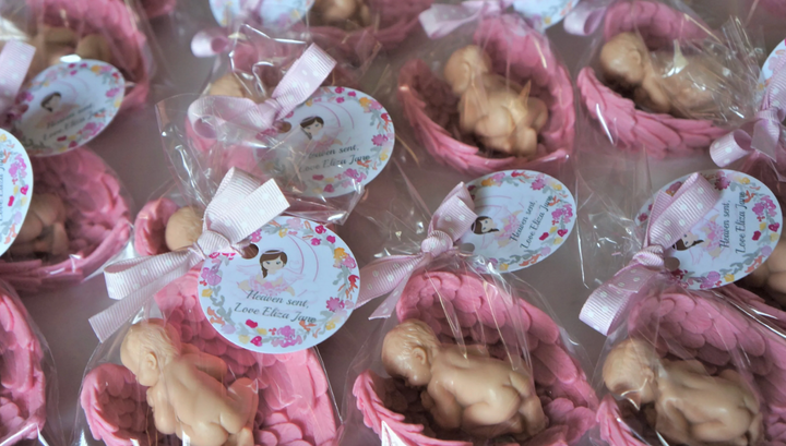 10 Baby Angel  Soap Favors - Baptism Favor,  Baby Shower Favor